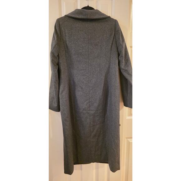 Quince Italian Wool Long Cocoon Coat Size S NWT Charcoal Gray - Picture 7 of 7